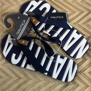 Nautica Blue and White Women's Loafers